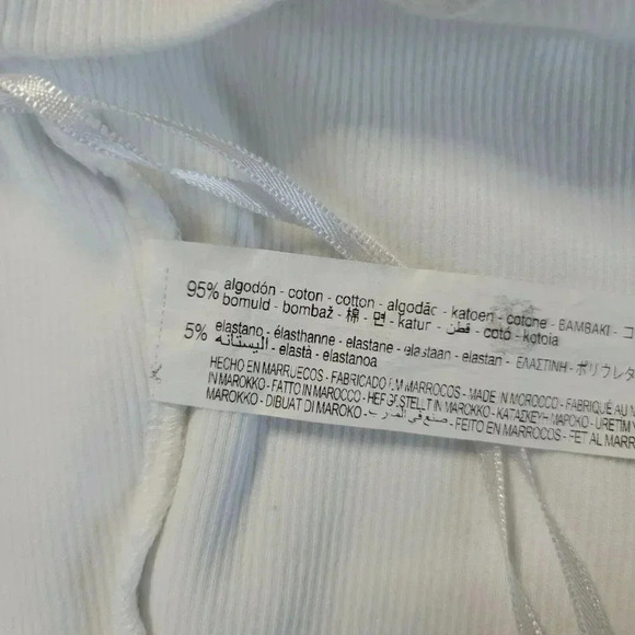 Zara  Crop Top  spaghetti strap white size XL - Picture 6 of 7